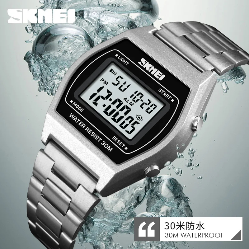 SKMEI 1328 Luxury Watch For Women Sports Waterproof Digital Girl Electronic wristwatches Womens ladies Clock Relogio Feminino