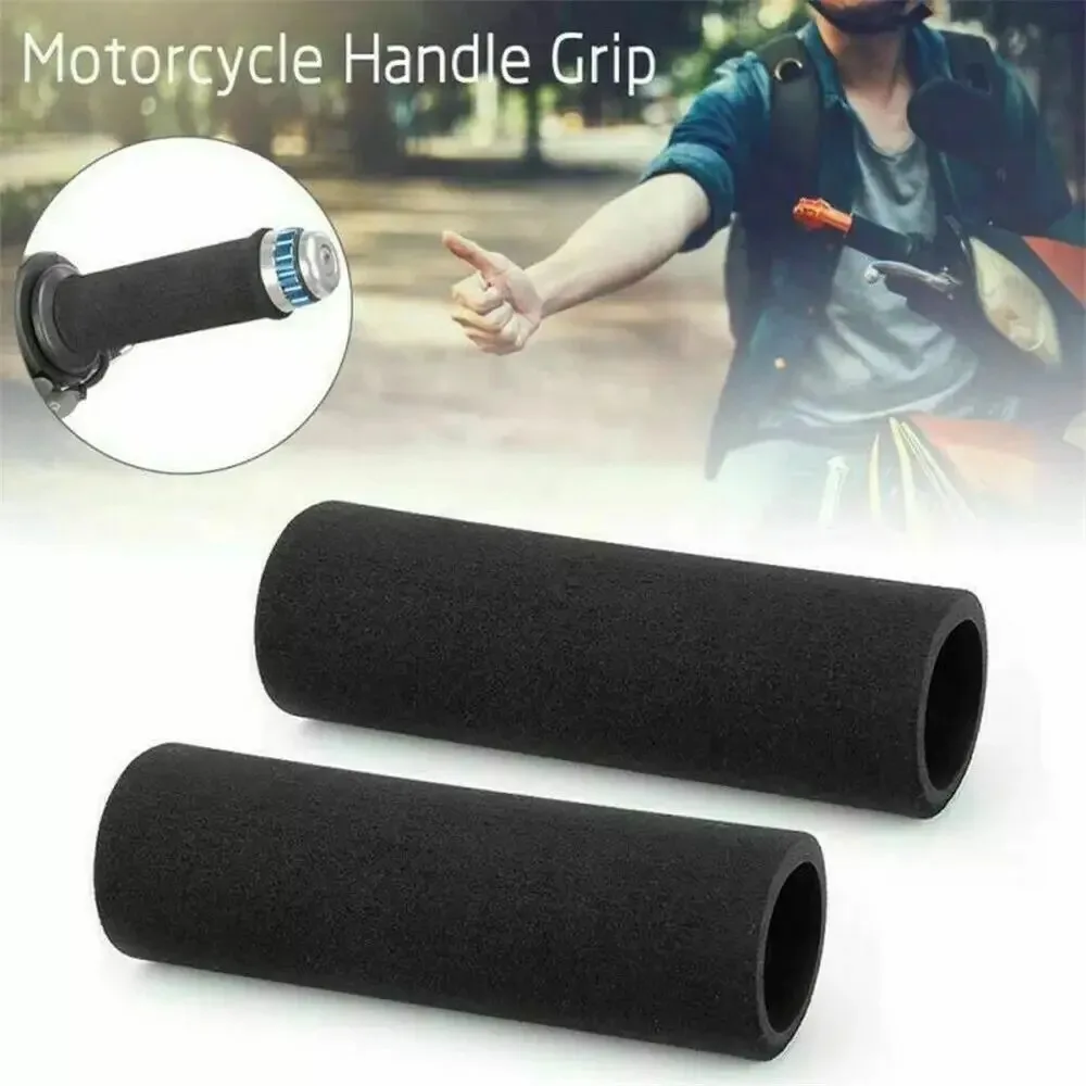 2PCS Motorcycle Handlebar Cover Slip-On Anti Vibration Comfort Handlebar Grip Sleeve Foam Anti-Slip Moto Handle Levers Grips