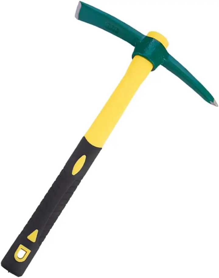 

Pick Mattock Hoe Pick Heavy Duty Pickaxe Gardening Hand Pick with Rubber Handle and Forged Head Forged Mattock Tool for Digging