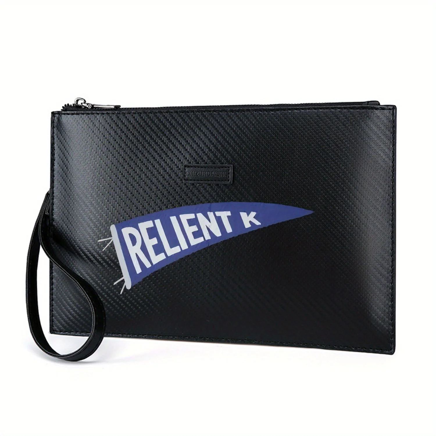 حقيبة يد رجالية من البولي يوريثان مطبوعة بأحرف بيضاء من RELIENT K أنيقة وعصرية وعملية للحمل اليومي