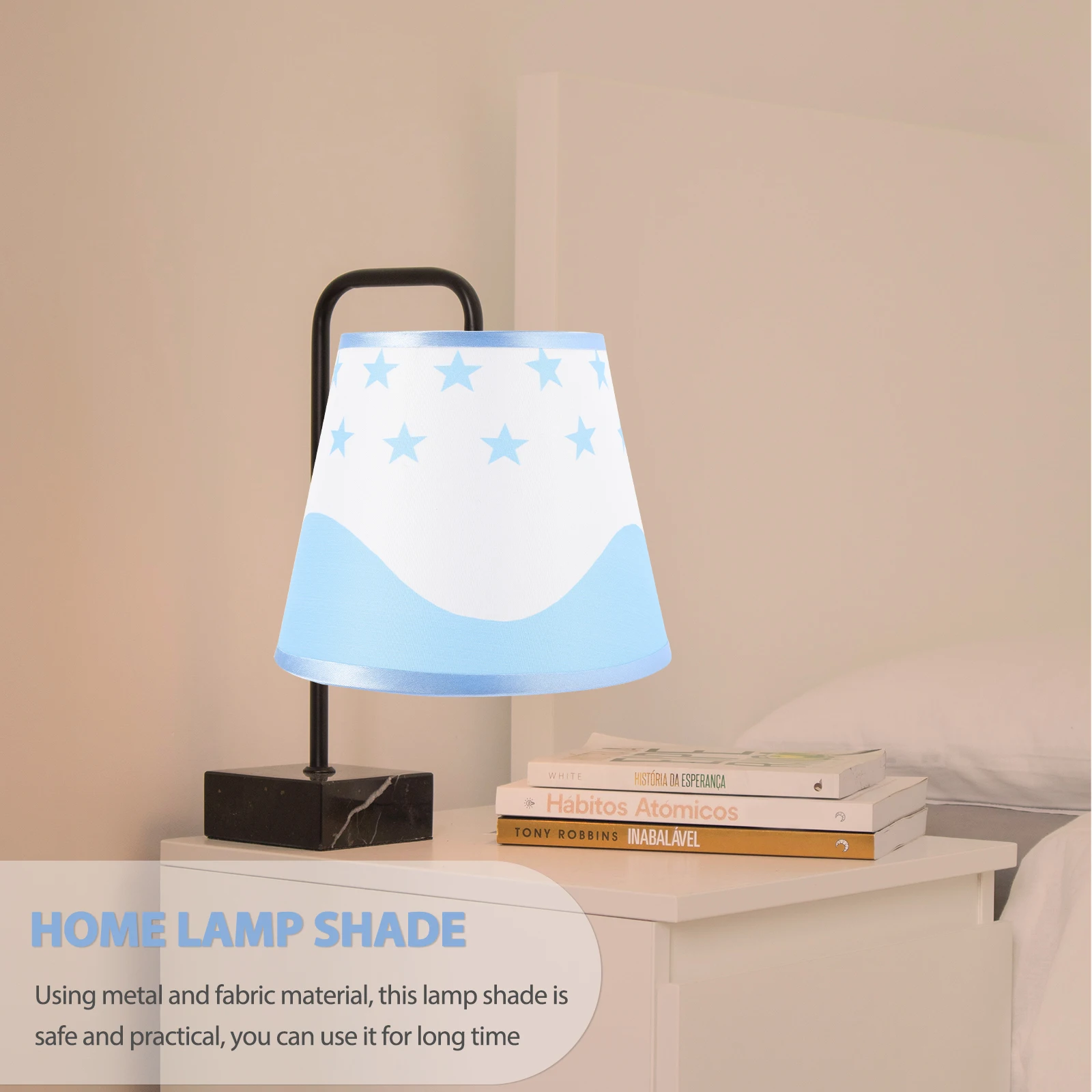 

Elegant Fabric Lamp Shade Replacement Large Decorative Floor Table Lampshade Bedside Home Hotel Lamp Cover Metal Base Easy