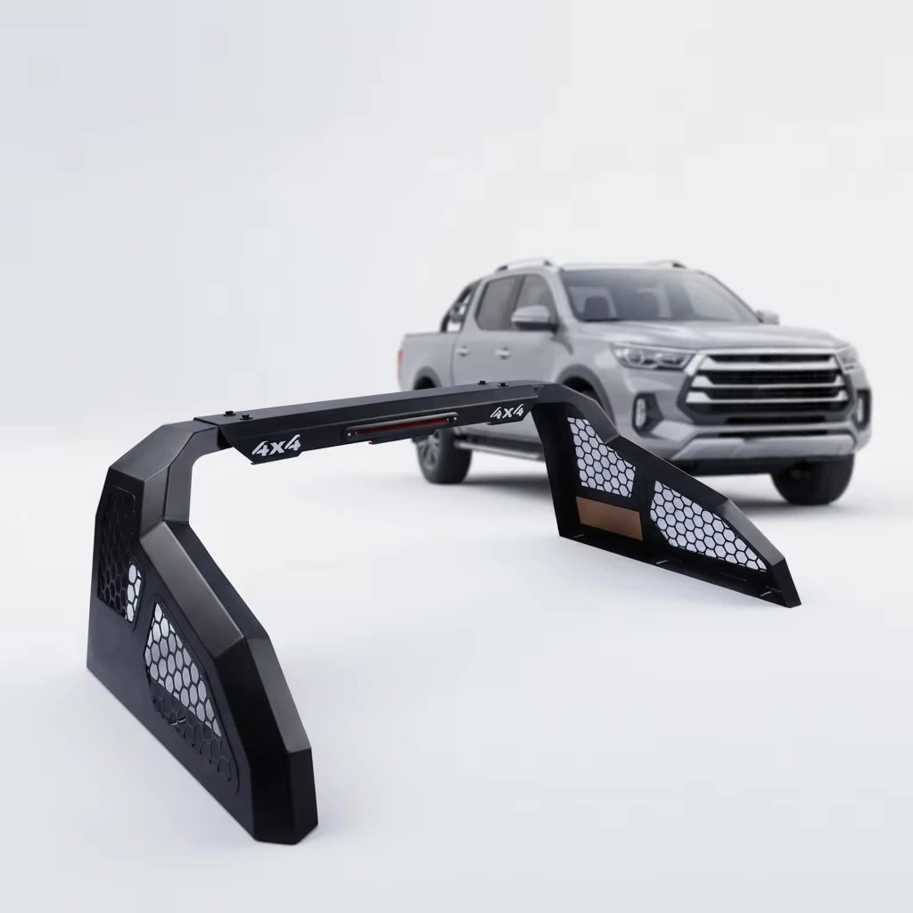 Truck Bed Rack Roll Bar Chase Rack Steel Off-road Sports Bar Trunk Mount Adjustable Universal Fit for Shark 6 Pickup Trucks