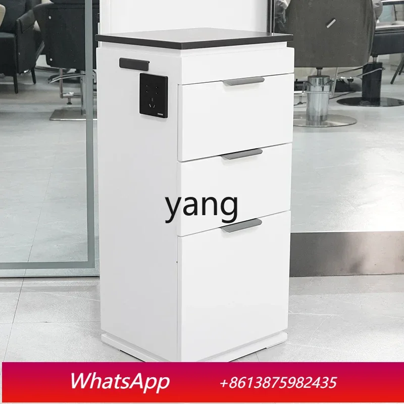 

LMM barber shop special white hair cabinet simple high-end perm and dyeing tool cart