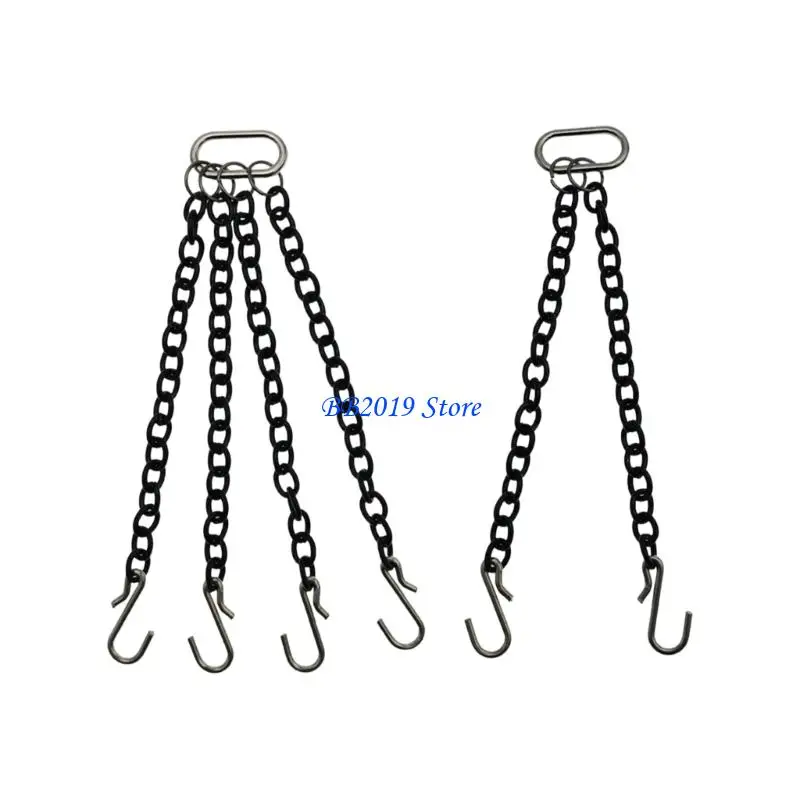 Q0KB Universal Tow Hook with Black Chain for 1/50 Scale Cranes Model Accessories