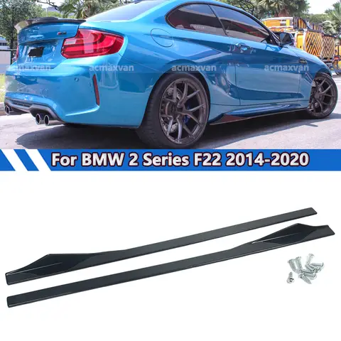 MagicKit Side Bumper Lip for BMW F22 F23 M240i 220i 230i 228i M235i M2 F87 Side Skirt Extension 2014 2015 2016 2017 2018-2020