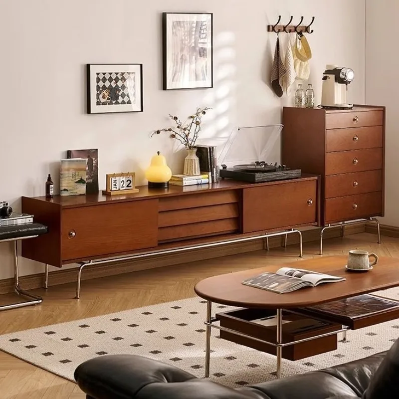 

Second-hand light luxury TV cabinet coffee table combination simple modern living room storage cabinet second-hand Japanese home