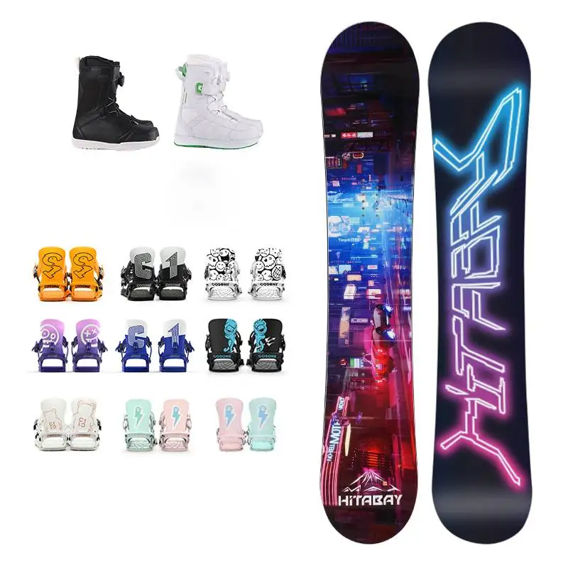 

Professional Ski Manufacturer Snow Board with Binding and Boots Customized Ski Board