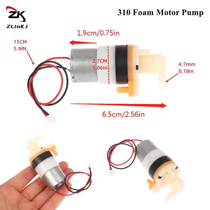 1Pcs Mini Water Pump DC3V-3.7V 310 Foam Pump For Automatic Hand Sanitizer Soap Dispenser Foaming Motor Pump Liquid Air Pump