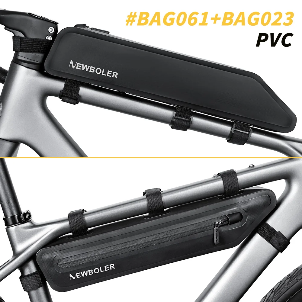 NEWBOLER 2L Fietsframe Voorbuistas Fietsverpakkingszakje MTB Racefiets Gereedschapstas Fietsen Bovenbuistas Fietsaccessoires