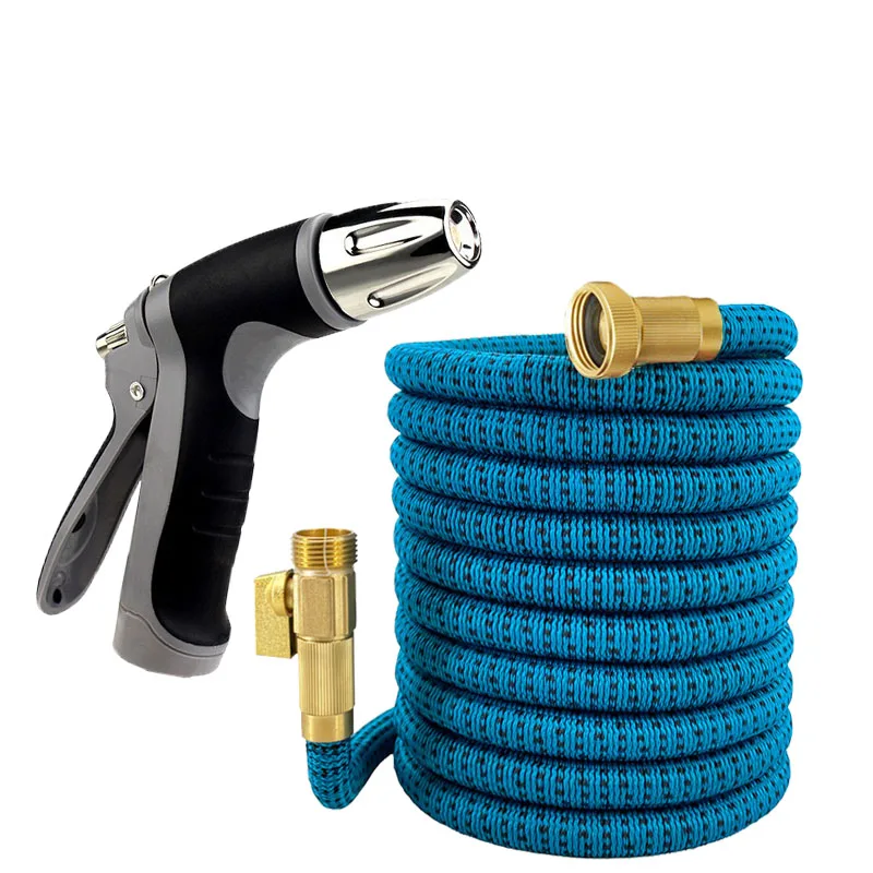 

Garden Expansion Storage Water Pipe, Adjustable High-Pressure Nozzle, Garden Irrigation And Car Washing Tools 25FT-125FT