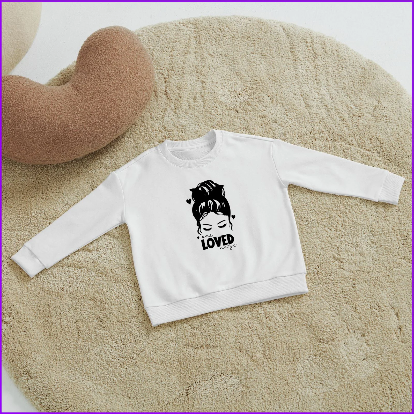 One Loved Nurse Sja310a Kids Boys Girls Hoodies Sweatshirts Luxury Pink Chile Cosplay Letter Fashion Wednesday Outerwear Sweater