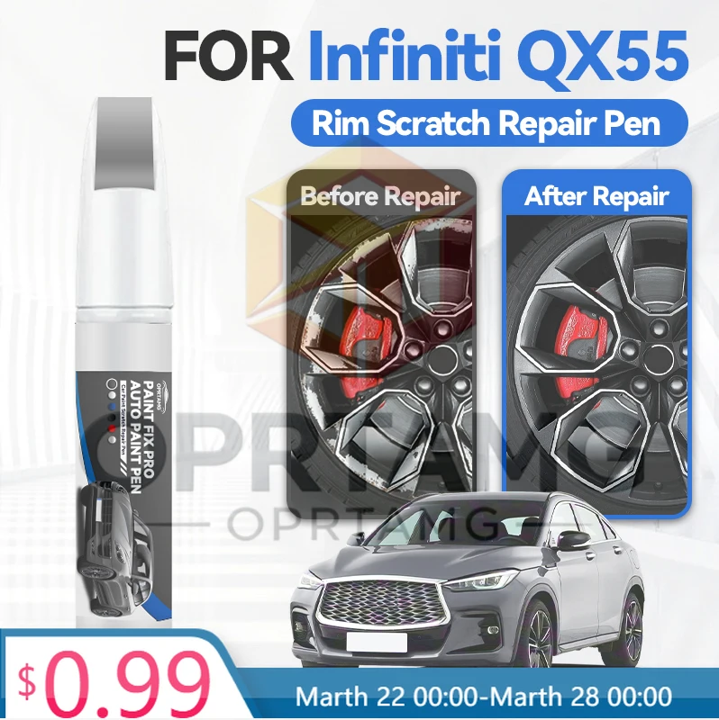

Карандаш-корректор для колесных дисков Infiniti QX55 2021-2025 L50, средство для ремонта царапин, черный GAT KH3, белый QAA, серый