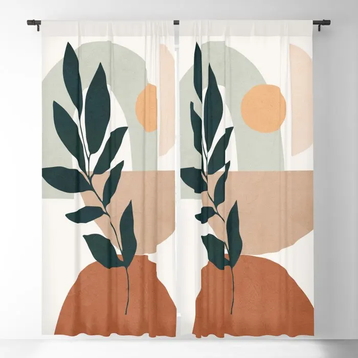 

Soft Shapes IV Blackout Curtains 3D Print Window Curtains For Bedroom Living Room Decor Window Treatments