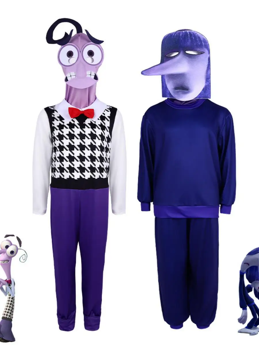 زي لعب الأدوار التأثيري InsideOut2 LeLe5 بدلة أداء المسرح العقلية وكيل خاص ملابس loween Par Theme