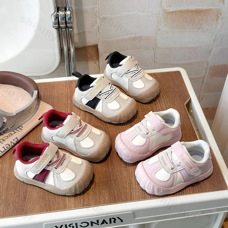 

Baby Sneakers Spring Childrens Girls Soft Sole Non-slip Casual Running Shoes Baby Sports Walker Shoes Toddler Outdoor Flat Shoes