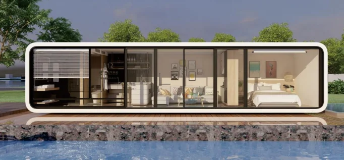 Integrated office pod prefabricated pod cabin space capsule container office mobile homestay prefab container house
