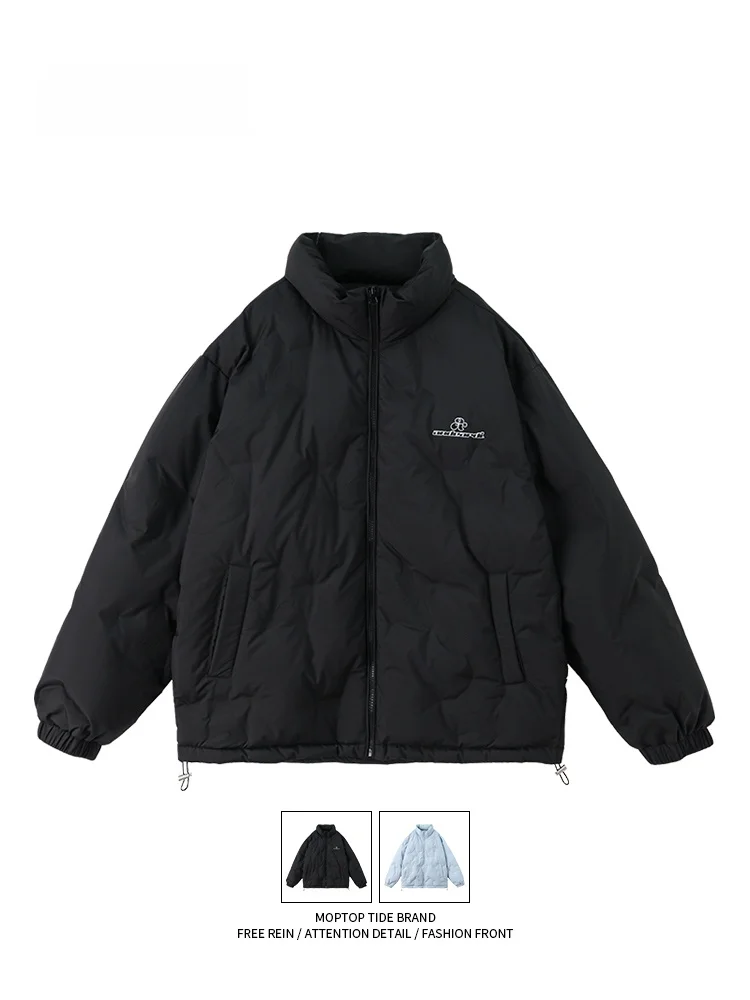 

MMOPTOP Hong Kong Sle Thi Warm 90 White Du Collar Мужская повседневная свободная универсальная куртка с воротником из полиэфирного волокна