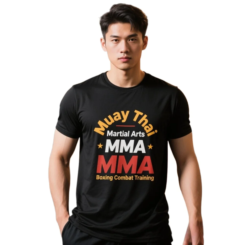 

Muay Thai Martial Arts MMA Boxing Combat Training T-Shirt 100% Cotton O-Neck Summer Short Sleeve Casual Mens T-shirt Size S-3XL