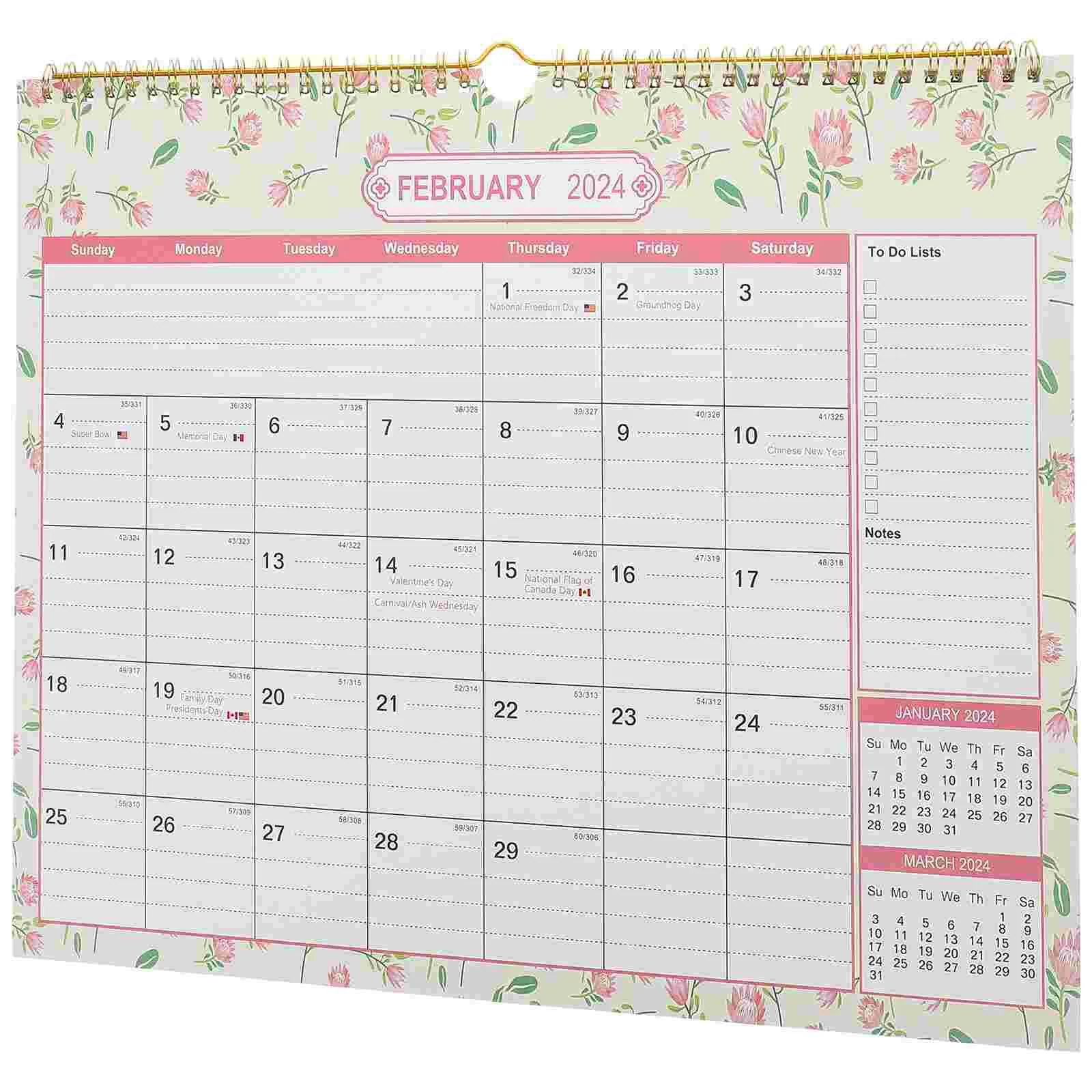 2024 Wall Calendar Monthly Calendar Wall Hanging Calendar Planner Modern Desktop Daily Calendar Notepad For Daily Home Office