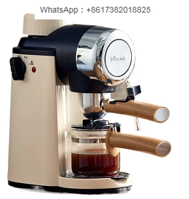 Coffee machine, household small Italian semi-automatic office all-in-one machine, American hand ground coffee pot