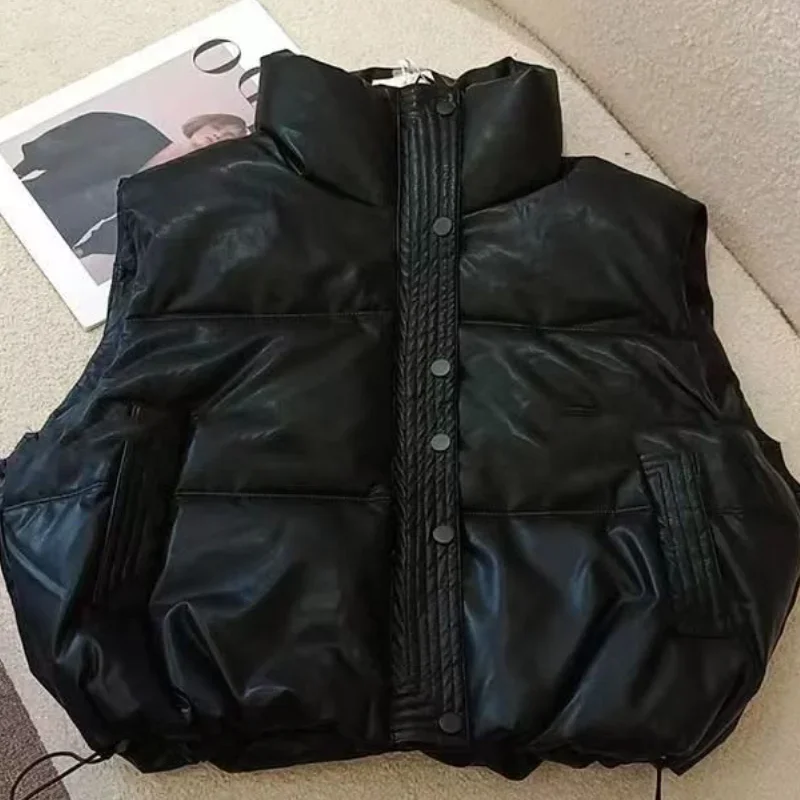 Fat Mm Large Size Down Padded Jacket Female Wearing Foreign Style Autumn Winter New Sleeveless Vest Small Man Women's Clothing