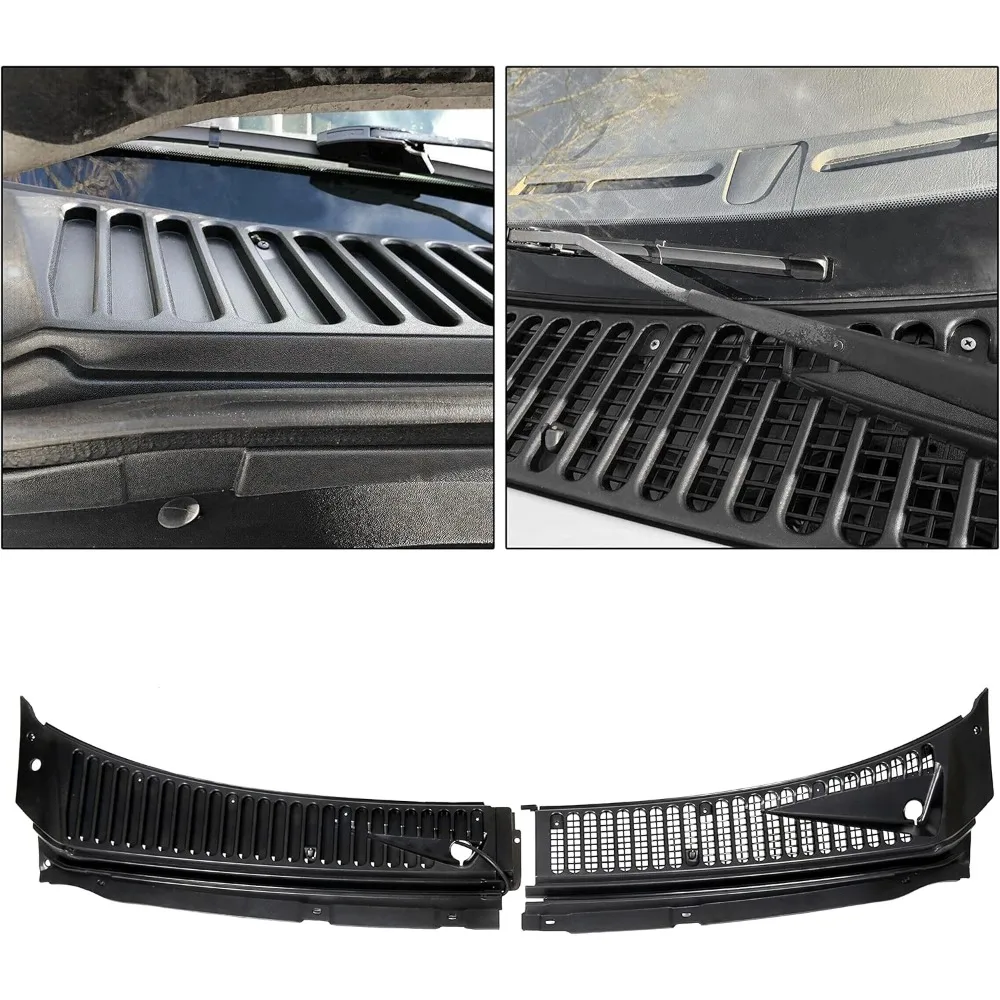 

Windshield Wiper Cowl Vent Grille Compatible with 1999-2007 Ford F250 F350 F450 F550 Super Duty 2000-2005 Excursion Replace