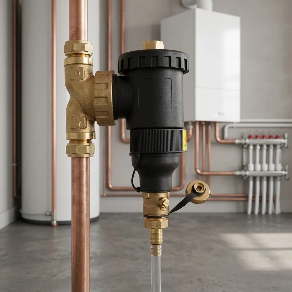 Heater Filter for Central Heating with Stainless Steel Element and Magnetic Rust for capture Mechanism  Heater