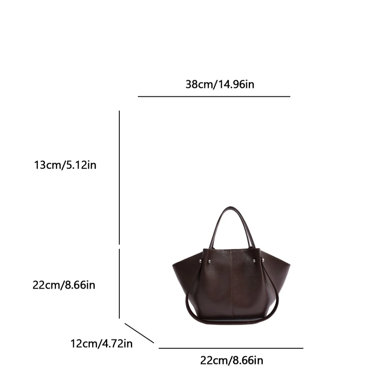 Women Retro Wing-Shaped Tote Bag 2-Piece Set, Luxury Top Handle Shoulder Bag, Elegant Handbag with Inner Pouch for Office Wear