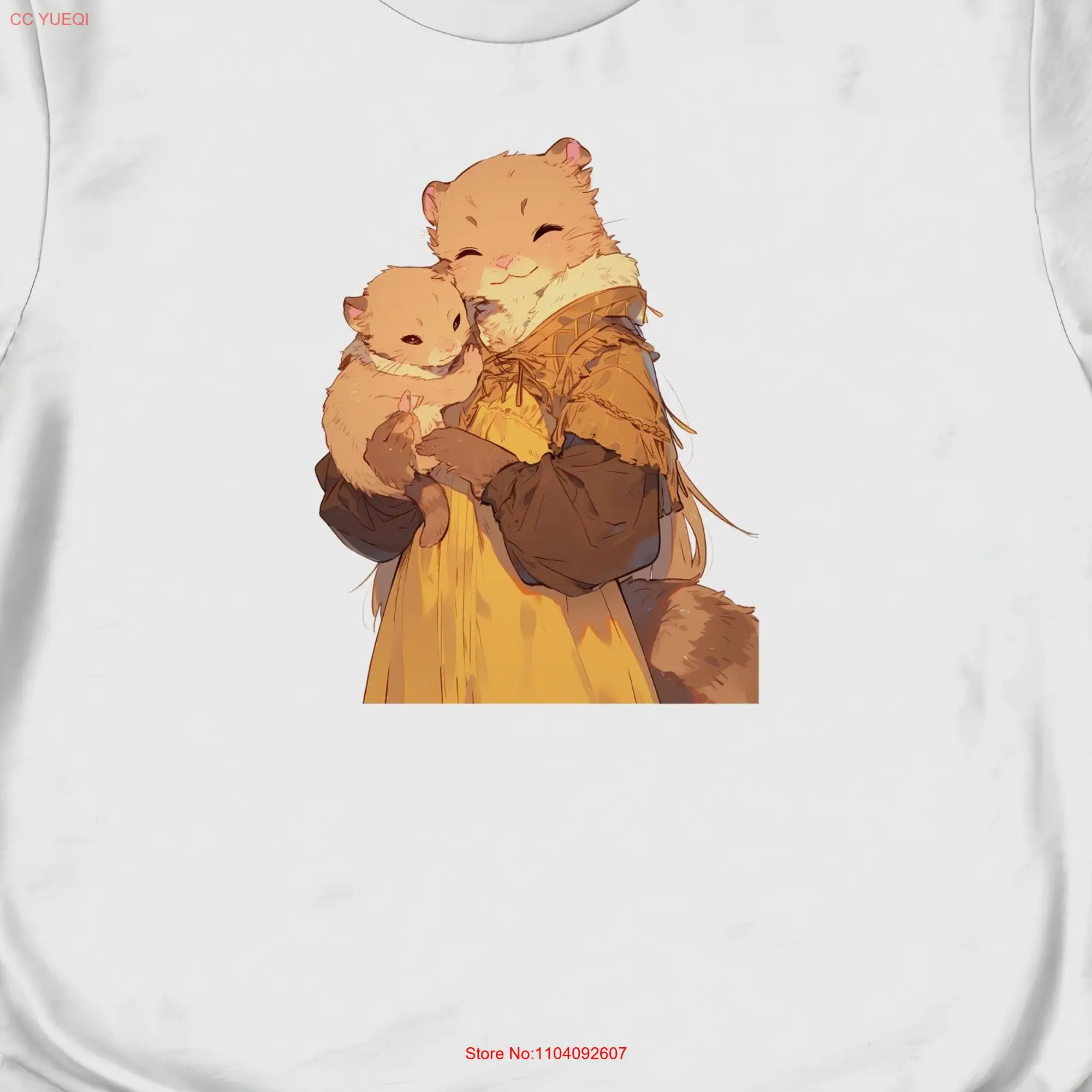 Cute Marten Mom Kid T Shirt Mother's Day Animal Lover Women's  long or short sleeves