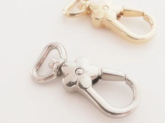 กระเป๋าสตางค์ตะขอ,ตะขอหมุน,หนัง Hook,สุนัข Clasps,กระเป๋า Clasp,Chain Snap,ภายใน1/2นิ้ว4Pcs HK-046