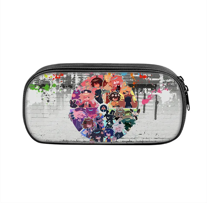 Kids Fun Cartoon Anime Pen Box Bag Fundamental Paper Education Cases for Student Big Capacity School Supplies Zipper Pencilcases