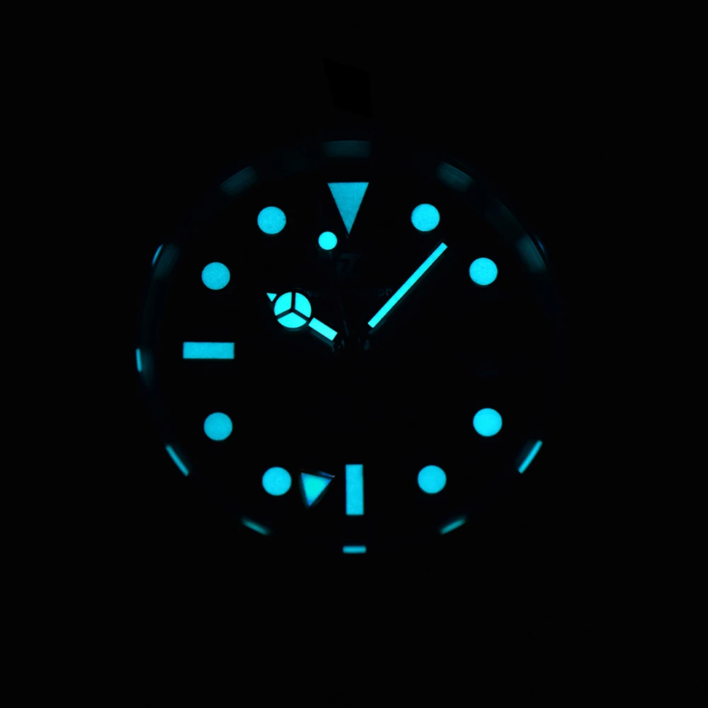 Automatische Herrenuhr mit Datum, Saphirglas, Keramiklünette, Dandong GMT-Uhrwerk, Leuchtende Mechanische Uhr – Detail 3