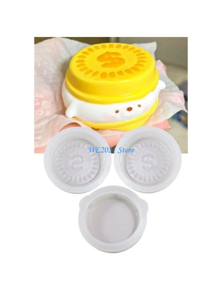 

G5GC Unique Coin Dog Crafts Resin Moulds Unique Silicone Moulds for Creative Projects