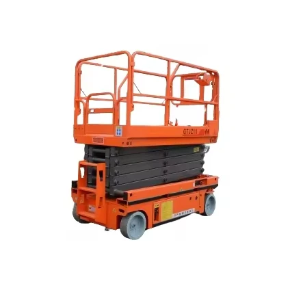 Low Noise Running Lifting Platform Battery Driven Scissor Lift For Indoor Renovation Without Harsh Vibration