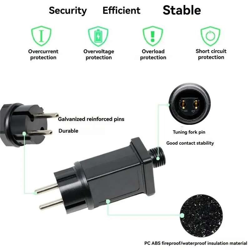 B29C-12V 1.5A Plug LED Power Supply LED Transformer Plug Adapter IP44 Waterproof Christmas LED Light Strip Adapter EU PLUG