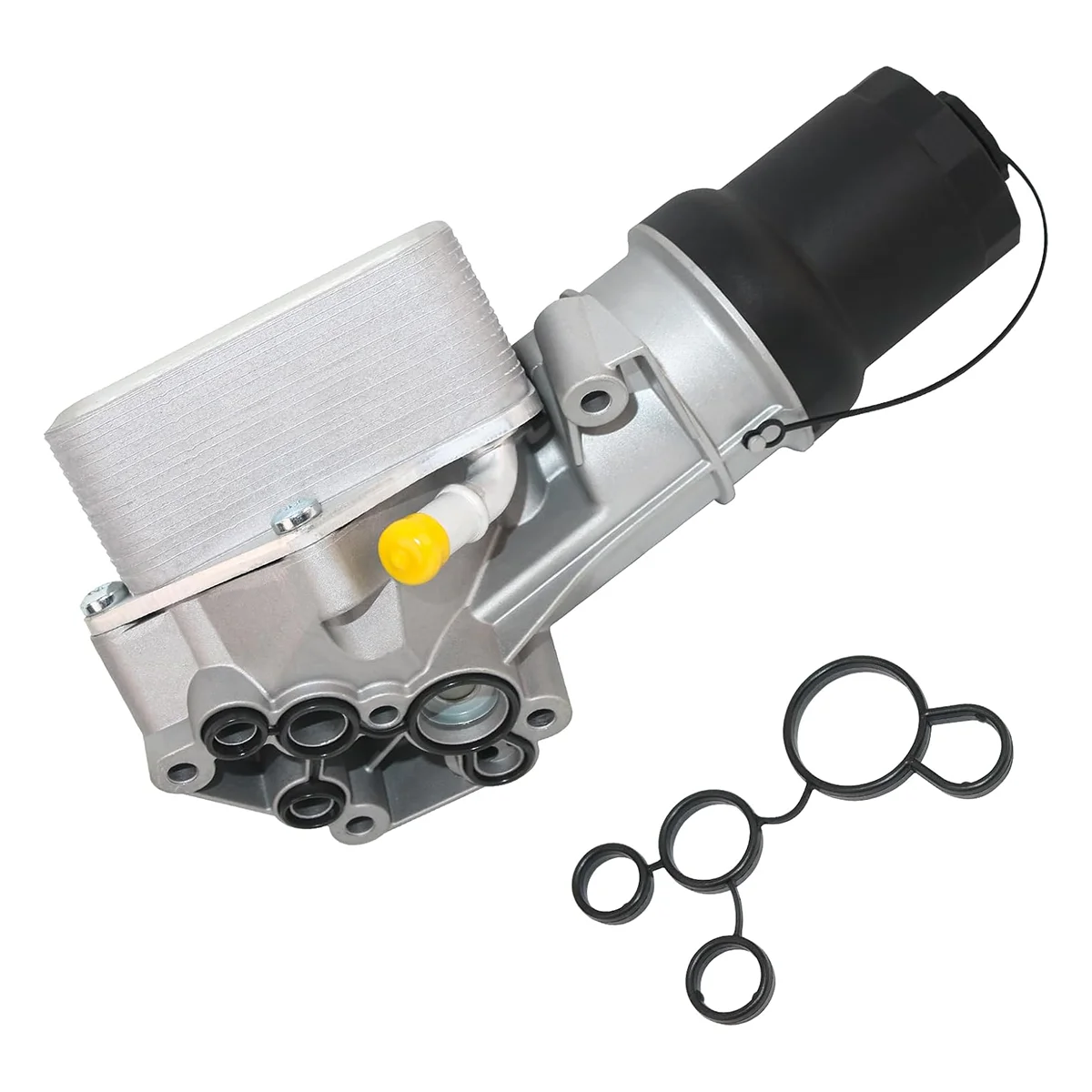 Aluminum Oil Filter Base Housing Assembly Cooler 07K115397D For 2.5L Audi TT RS Quattro VW Beetle Golf Jetta Passat 07K117021C