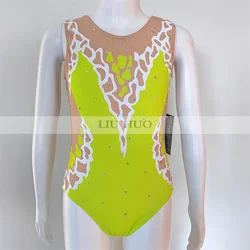 LIUHUO Rhythmic Gymnastics Leotard Customize Adult Women Girl Costume Performance Competition Dance Dress Multicolour Teens Kids