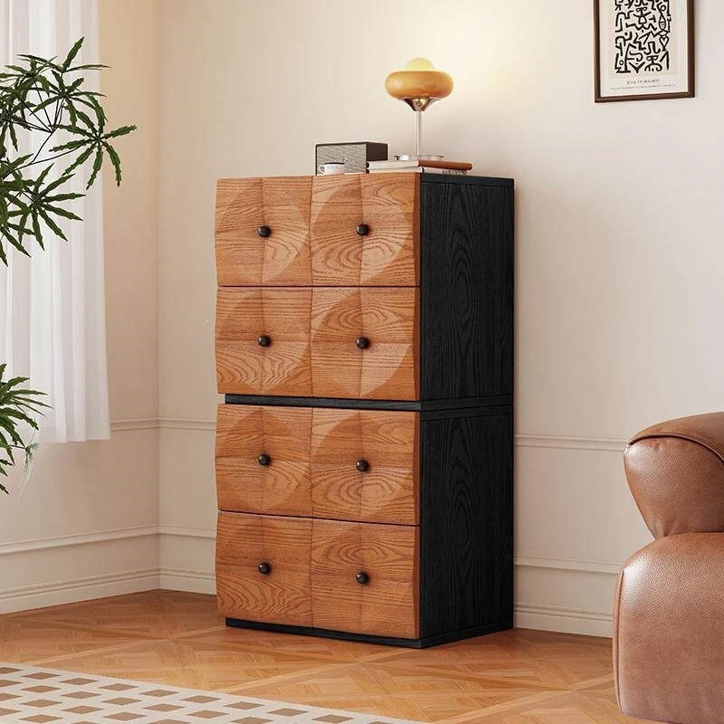 Solid wood TV cabinet Multifunctional dining cabinet Light luxury household chest cabinet