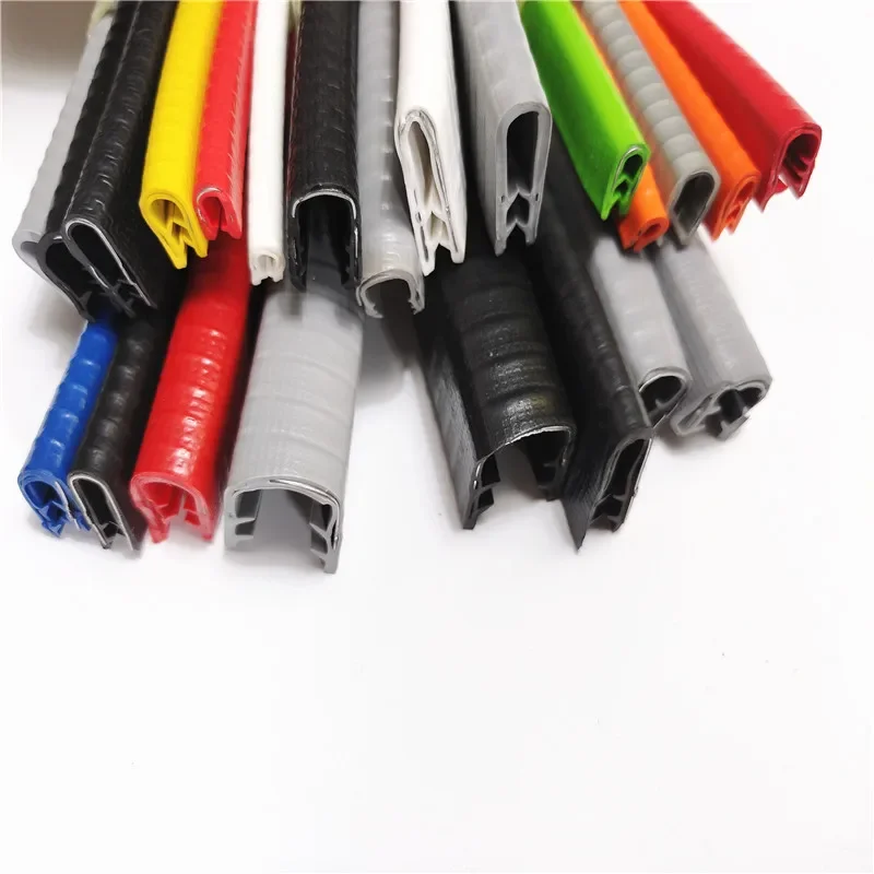 Length 3M Clmap Thickness 0.3-25mm Panel U Shape Rubber Sealing Strip Edge Rubber Protection Strip Metal Plate Edge Rubber Strip