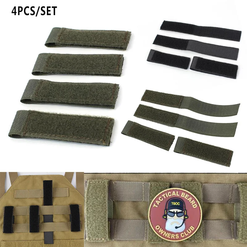 Tira identificativa MOLLE con velcro – Táctica para chaleco y mochila - imagen 2