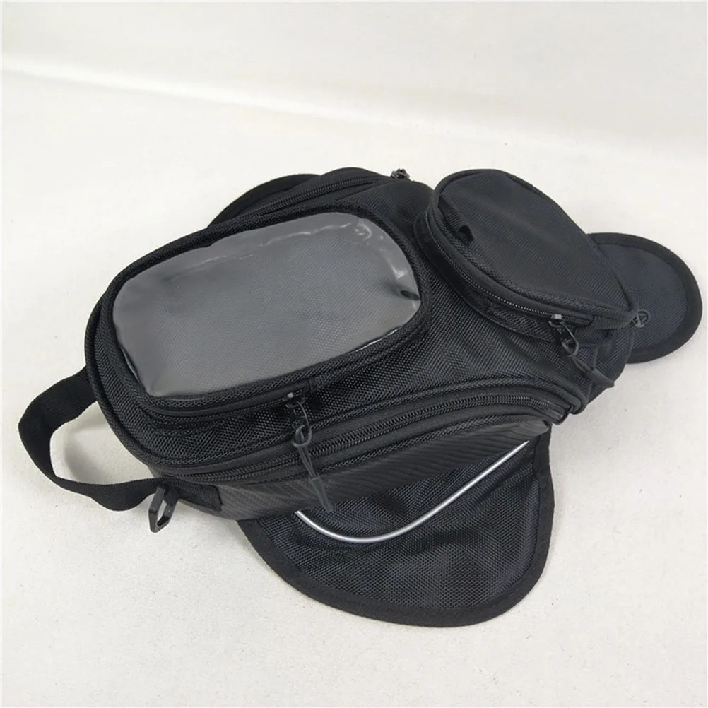 

Waterproof Luggage Rack Bag Motorcycle Magnetic Tank Carrier Holds 6.3 Inch Phone Multiple Compartment Storage Organizer