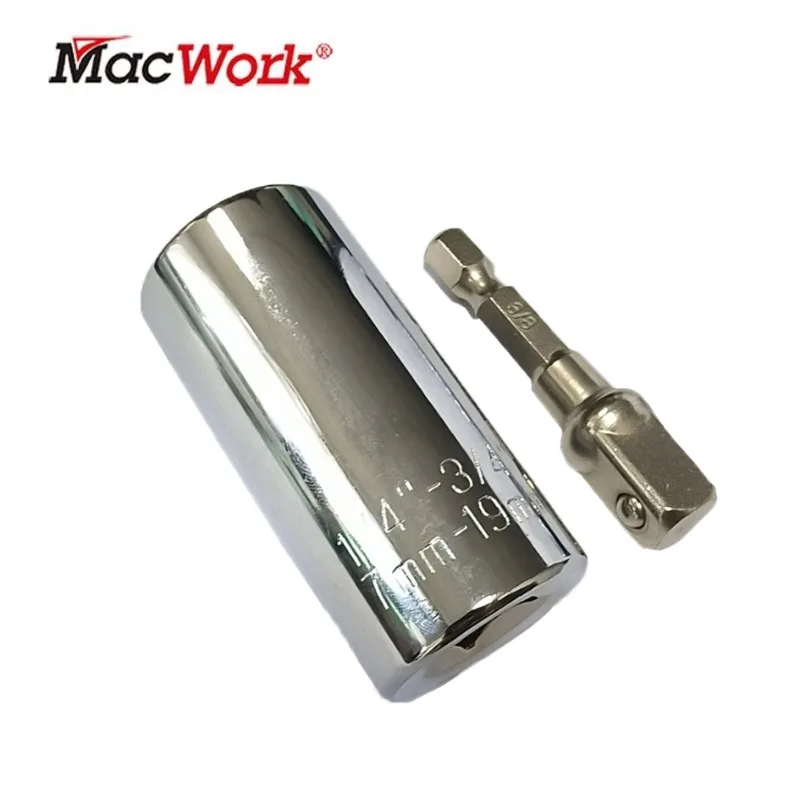 

Multifunctional Socket Multi Purpose Socket Wrench Head 7-19mm Standard Durable Car Auto Truck Repair Tools Multitool