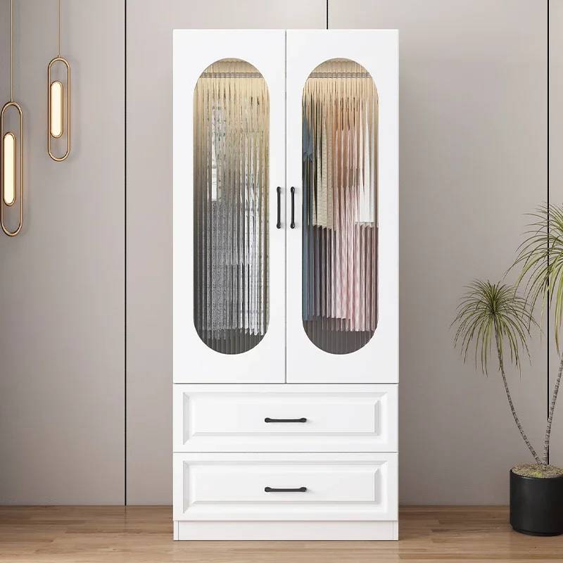 Armario Nórdico Minimalista Abierto, Moderno, para Ropa, Almacenamiento, Exterior de Madera, Ropero, Muebles para el Hogar