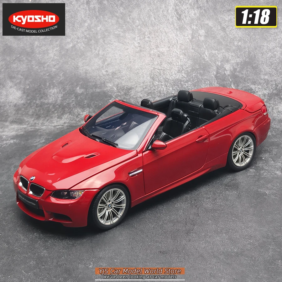 Kyosho Diecast Model 1:18 M3 E93M Open-top Versie, Inklapbare Versie Metalen Automodel Ornament Collectie Klassieke Auto