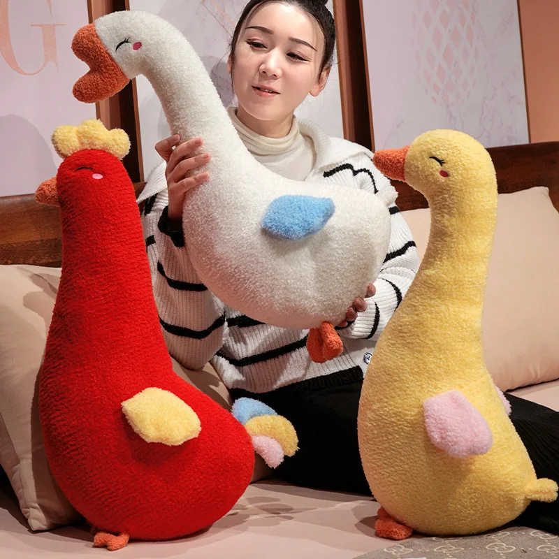 

Лидер продаж 60 см мультфильм курица утка гусь плюшевая игрушка мягкая подушка подарок на день рождения для девочек и мальчиков украшение комнаты ﻿