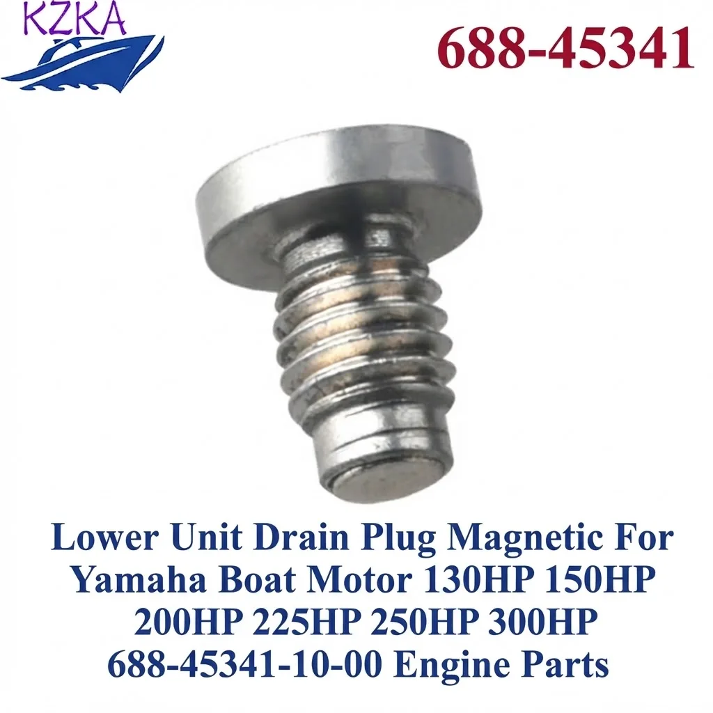 688-45341 Lower Unit Drain Plug Magnetic For Yamaha Boat Motor 130HP 150HP 200HP 225HP 250HP 300HP 688-45341-10-00 Engine Parts
