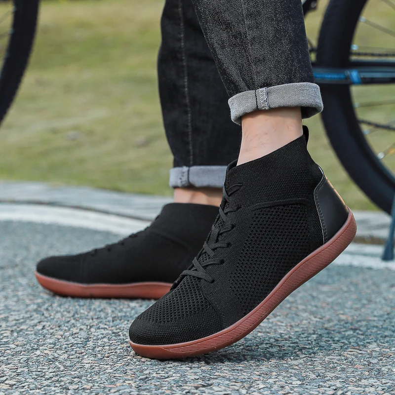 

New Fashion Men Breathable Sport Casual Shoes Wide Toe Cap Breathable Rubber Sole for Women Shoes Sneakers Lace up Cloth Shoes