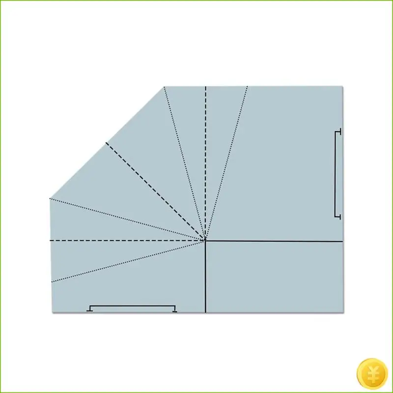 قالب خياطة سلة طعام قابل للطي من القماش DIY، قالب خياطة لحقيبة اليد