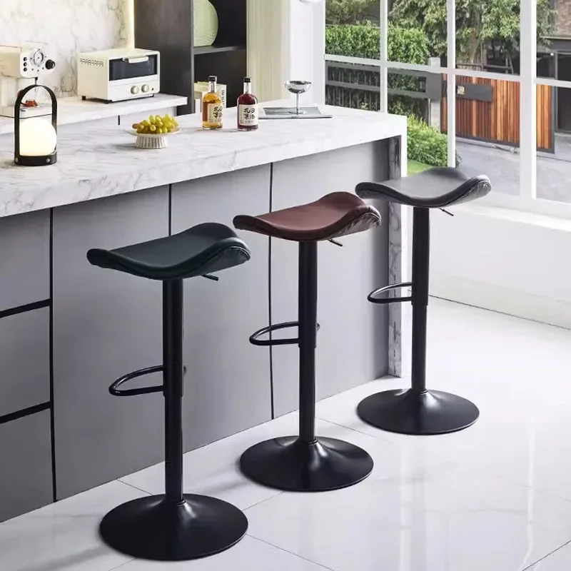 Unique Design Bar Stools Restaurant Bedroom Balcony Designer Dining Chairs Counter Aesthetic Taburete Alto Trendy Furniture