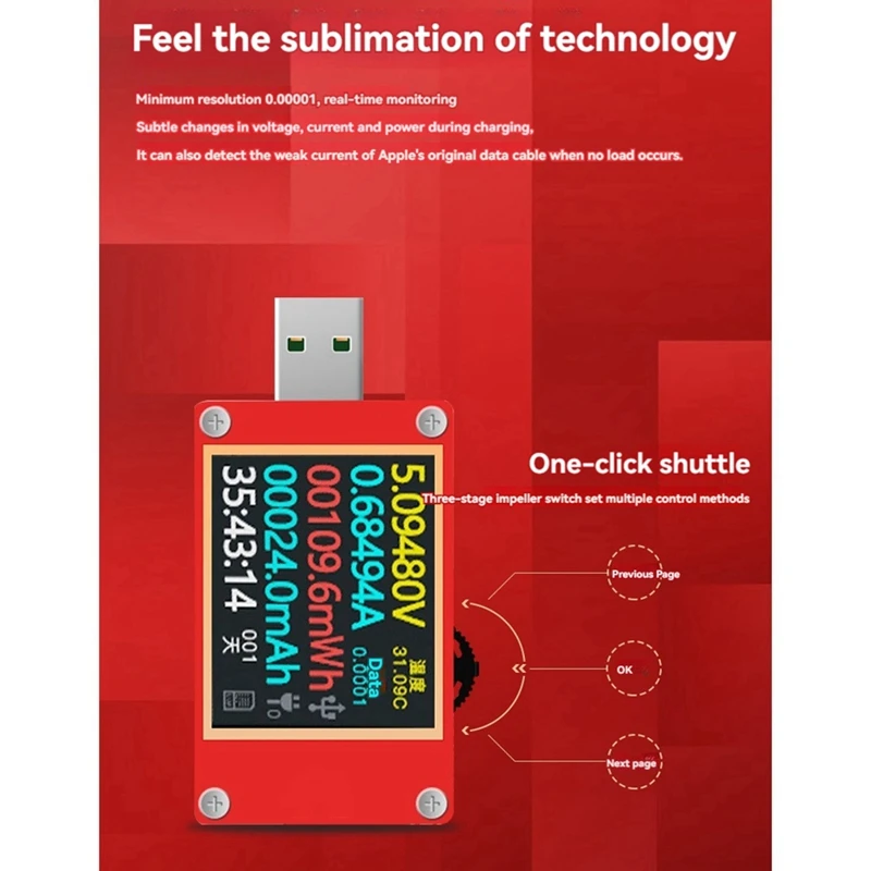 N11R- KT002 Portable USB Tester Digital PD Voltage Deception Instrument Fast Charging Tester Charging Head Network Tester